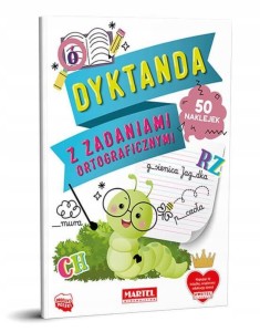 Dyktanda z zadaniami ortograficznymi z naklejkami