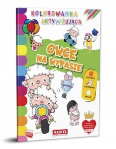 Kolorowanka aktywizująca naklejki Owce na wypasie