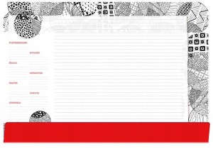 PODKŁAD NA BIURKO NOTES B3 - BLACK TETIS