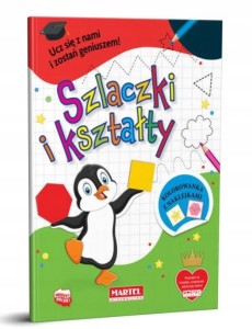 Kolorowanka z naklejkami Szlaczki kształty Martel