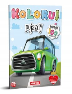 Kolorowanka książęczka Pojazdy Martel