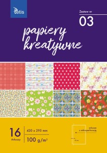 PAPIERY KREATYWNE A3 KOLOROWY KB031-03 TETIS