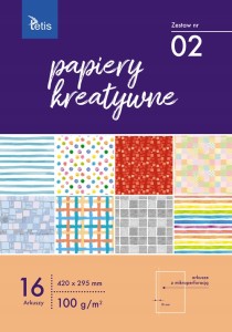 PAPIERY KREATYWNE A3 KOLOROWY KB031-02 TETIS