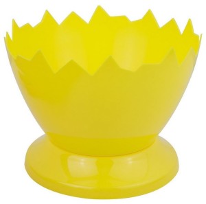 Osłonka Wielkanocna z podstawką 15cm żółta 1szt