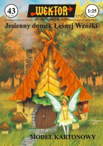 MODEL KARTONOWY JESIENNY DOMEK LEŚNEJ WRÓŻKI WEKTO