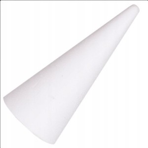 STOŻEK STYROPIANOWY 18CM OZDOBA 5 SZTUK