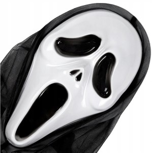 Maska Krzyk z kapturem Halloween
