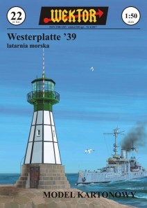 MODEL KARTONOWYLATARNIA MORSKA WESTERPLATTE WEKTOR