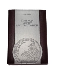 ALBUM KLASER NA MONETY 2 I 5 ZŁ1995-2040 SKÓRA