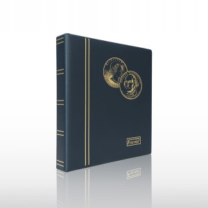 ALBUM KLASER NA 224 MONETY PREMIUM FISCHER ALBUM GRANATOWY