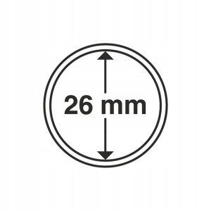 KAPSEL NA MONETY CAPS LEUCHTTURM 26 MM