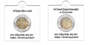 5 ZŁ 2016 KOMPLET 2 MONET ROCZNIK + HOLDERY+OPISY