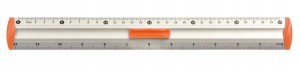 TETIS LINIJKA ALUMINIOWA 30CM BL040-PC POMARAŃCZOW