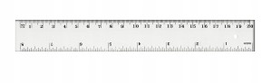 TETIS LINIJKA 20CM PLASTIKOWA BL002-B
