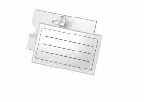 IDENTYFIKATOR TETIS GI001 90mm x 55mm Z KLIPSEM