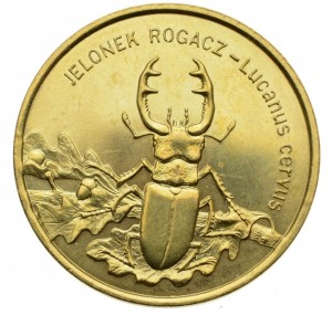 JELONEK ROGACZ ZWIERZĘTA ŚWIATA 1997 2 ZŁ NG 2 ZŁO