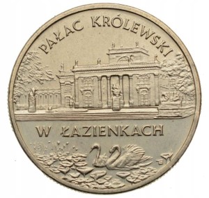 PAŁAC KRÓLEWSKI W ŁAZIENKACH 1995 2 ZŁ MENNICZA