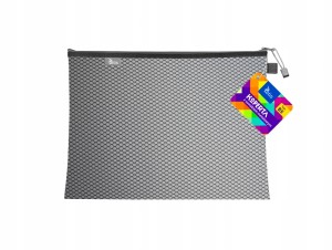KOPERTA Z SUWAKIEM METALOWYM B5 CZARNY BT608-V TETIS
