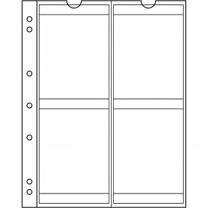 KARTA STRONA LEUCHTTURM NUMIS 66 NA 4 MONETY 66mm 5 SZTUK
