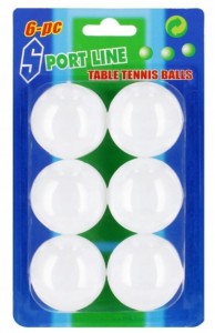 Piłeczki do ping ponga tenisa stołowego 6 szt blister
