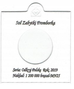 HOLDER+ OPIS DO MONETY 5ZŁ 2019 ZABYTKI FROMBORKA