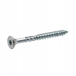 WKRĘTY CIESIELSKIE DO DREWNA 4,5x50 mm TORX 250 SZTUK BIAŁY OCYNK