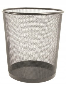 TETIS KOSZ METALOWY BIUROWY CZARNY BV513-V