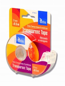 TETIS BT100-A TAŚMA TRANSPARENT Z PODAJN 19MMx8.5M