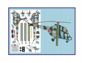 MODEL KARTONOWY ŚMIGŁOWIEC MI-2 EXTRA MODEL