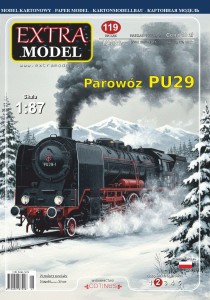 MODEL KARTONOWY Parowóz PU29 1:87 H0 Extra Model