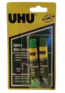 Klej epoksydowy UHU Epoxy Ultra Strong 2x10ml 170 kg