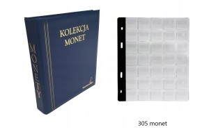 ALBUM KLASER NA MONETY NA 305 MONET NUMIZMATYK OKAZJA