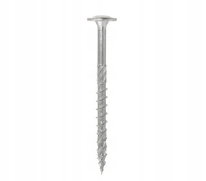 WKRĘTY CIESIELSKIE DO DREWNA 8x50 mm TORX BIAŁY OCYNK 50 SZTUK