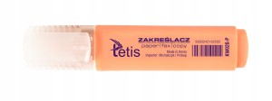 TETIS ZAKREŚLACZ PASTELOWY POMARAŃCZOWY KW020-P