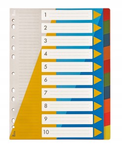 TETIS PRZEKŁADKI NUMERYCZNE 1-10 PP A4 BP630-10