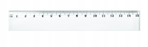 TETIS LINIJKA 15CM PLASTIKOWA BL002-A