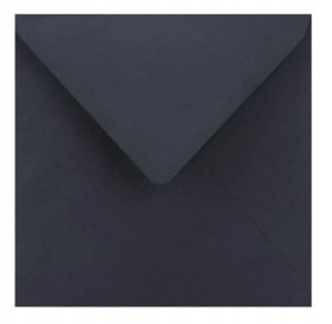 Koperta ozdobna kwadrat 15,5x15,5cm granatowa 1szt