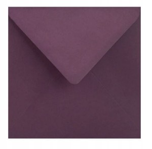 Koperta ozdobna kwadrat 15,5x15,5cm fioletow 10szt