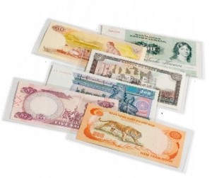 FOLIA OCHRONNA NA POCZTÓWKI BANKNOTY 212x155mm H1212 50 SZTUK