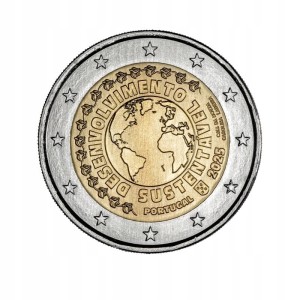 2 euro Portugalia Zrównoważony rozwój 2025