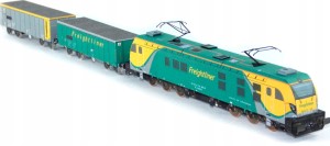 MODEL KARTONOWY POCIĄG DRAGON 2 FREIGHTLINER LOKOMOTYWA + WAGONY EXTRAMODEL