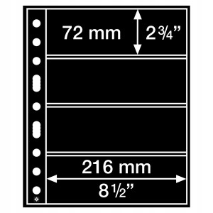 KARTA STRONA NA 4 BANKNOTY ZNACZKI ITP GRANDE 4S 5 SZTUK LEUCHTTURM