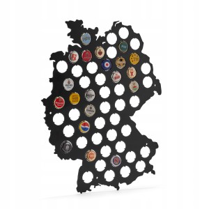 ETUI NA KAPSLE OD PIWA MAPA NIEMIEC DO POWIESENIA NA ŚCIANIE LEUCHTTURM