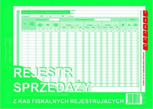 170-1U Rejestr sprzedaży z kas fiskalnych rejestr