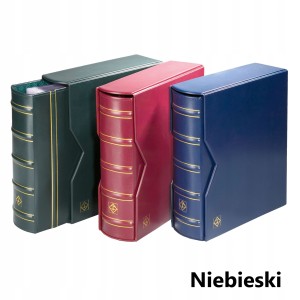 KLASER + FUTERAŁ NA ZNACZKI 64 STRONY OPTIMA GIGANT NIEBIESKI MM-Kolekcje