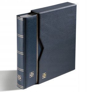 LEUCHTTURM KLASER + FUTERAŁ PREMIUM 64 STRONY CZARNY SKÓRA SKÓRZANA OKŁA