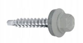 WKRĘTY FARMERSKIE 4,8x35mm RAL 9006 FARMERY 250 SZTUK SAMOWIERCĄCE KLIMAS