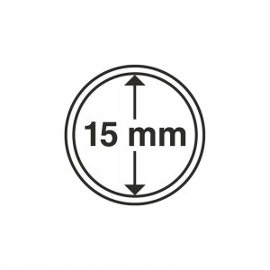 KAPSEL NA MONETY CAPS LEUCHTTURM 15 MM
