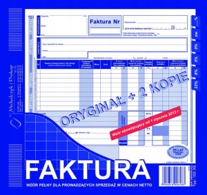 102-XE 2/3 A4 81 kartek Faktura