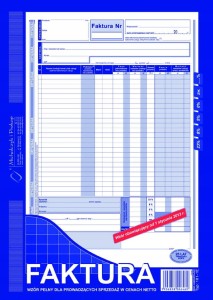 101-1E A4 80 kartek Faktura